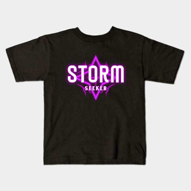 Storm Seeker Kids T-Shirt by Witty Wear Studio